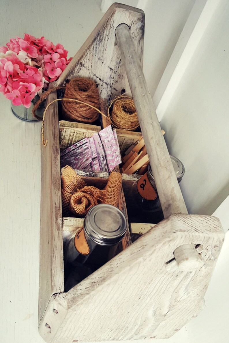 Rustic Wood Tool Box Wedding Tool Boxgarden Tool Box Etsy
