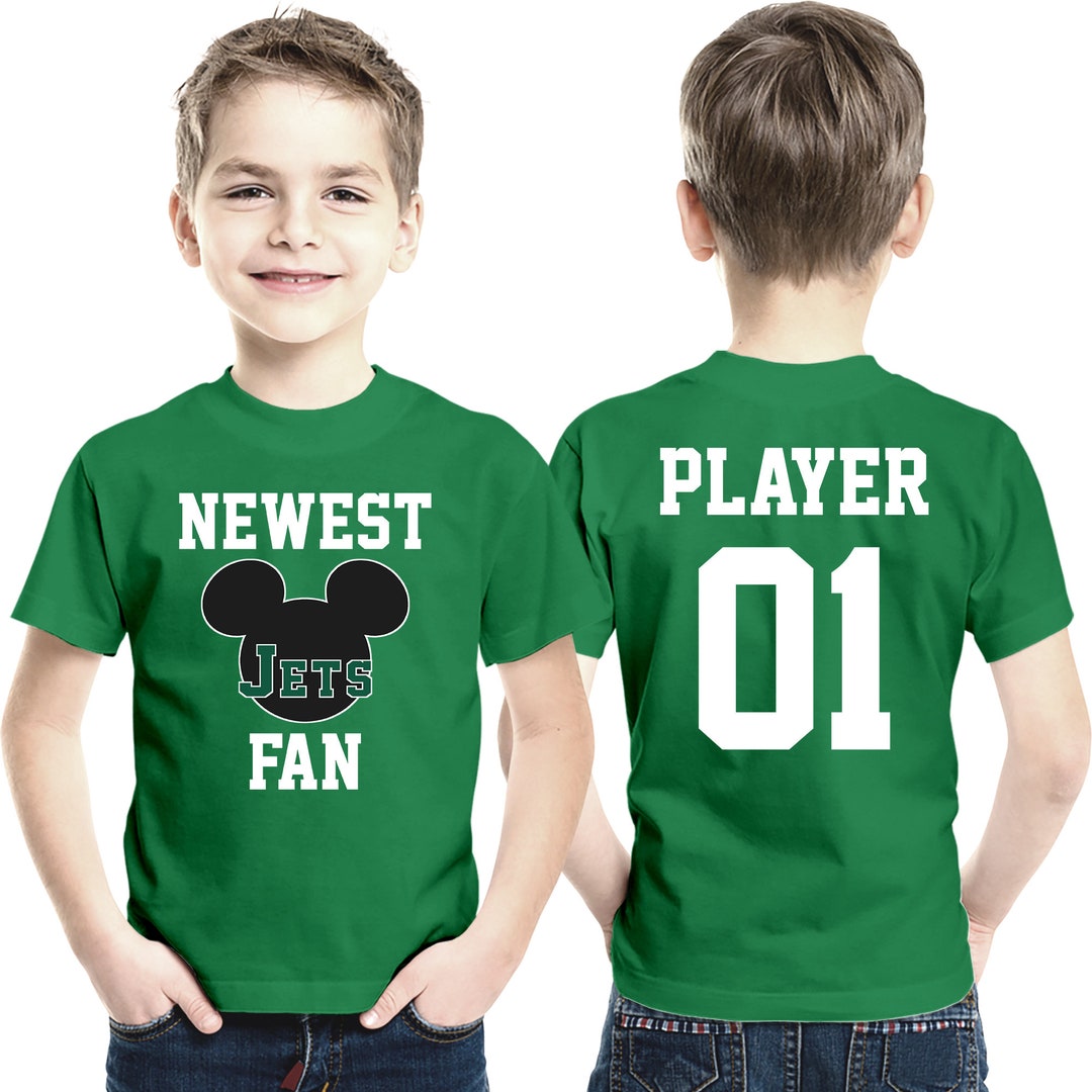 Kids Jets Fan Newest Jets Fan Mickey Baby Tshirt Baby Etsy