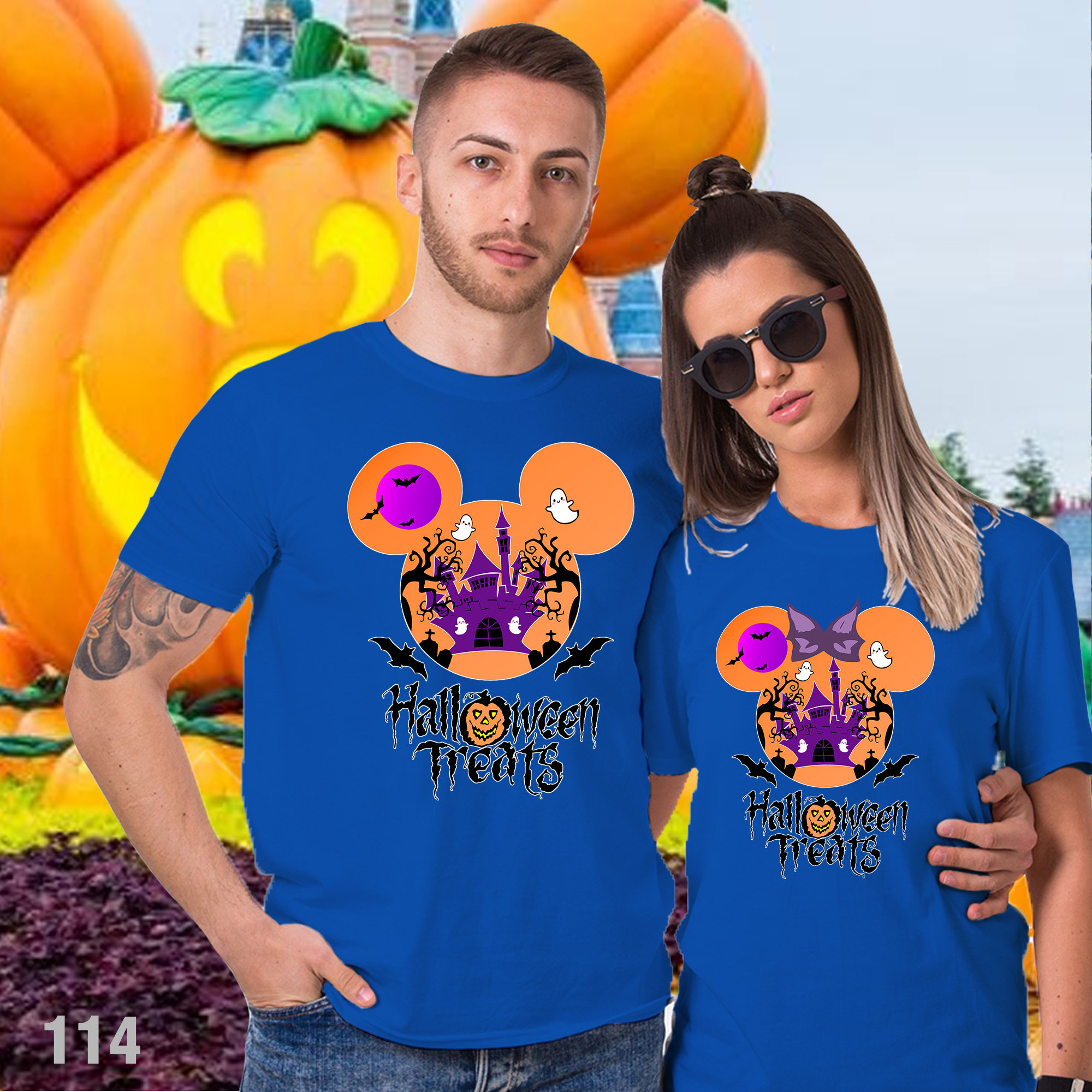 Disney Castle Halloween Shirts, Disney Halloween Treats matching shirts ...