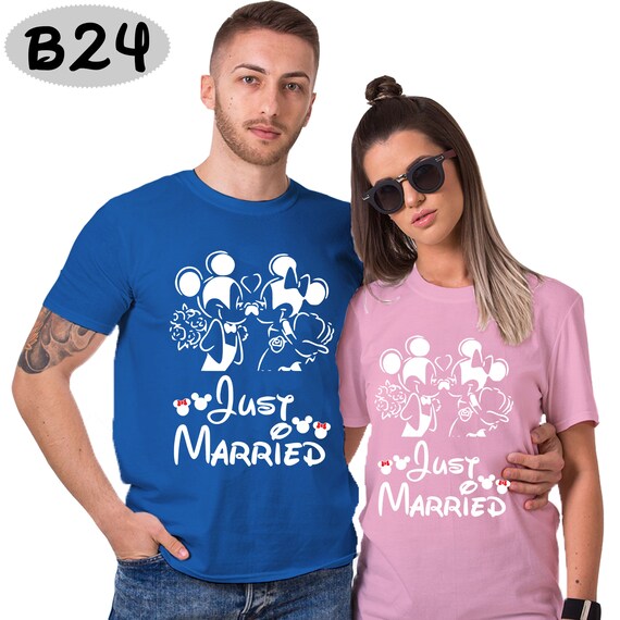 Just Married Shirt Disney Honeymoon 