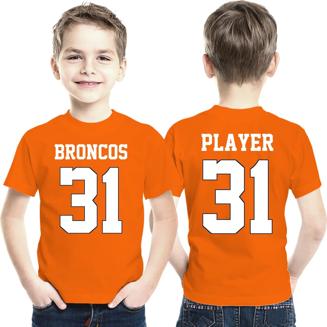 Broncos Kids Shirts, Denver Fan Shirt, Personalized Jersey, Funny