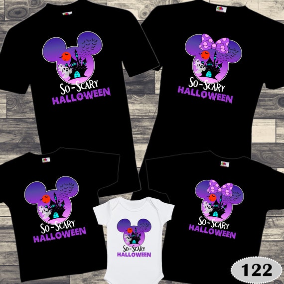 Disney Not so Scary Halloween Shirts Disney Halloween Shirts Etsy