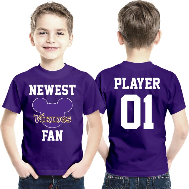 Vikings Kids Newest Minnesota fan, mickey shirt, personalized jersey, Funny Infant Kids Fan, Minnesota shirt, mickey customized Vikings