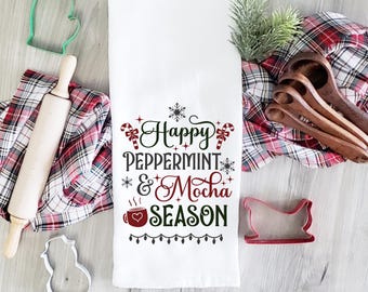 Toalha de mão de Natal | Toalha de mão de cozinha de Natal | Toalhas de mão de cozinha | Decoração de cozinha | Decoração de Natal