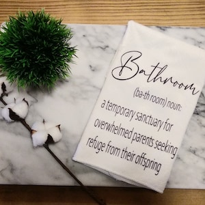 Funny Decorative Bathroom Towels| Bathroom Definition Towel| Funny Definition| Decorative Hand Towels| Bathroom Hand Towels| Bathroom Decor