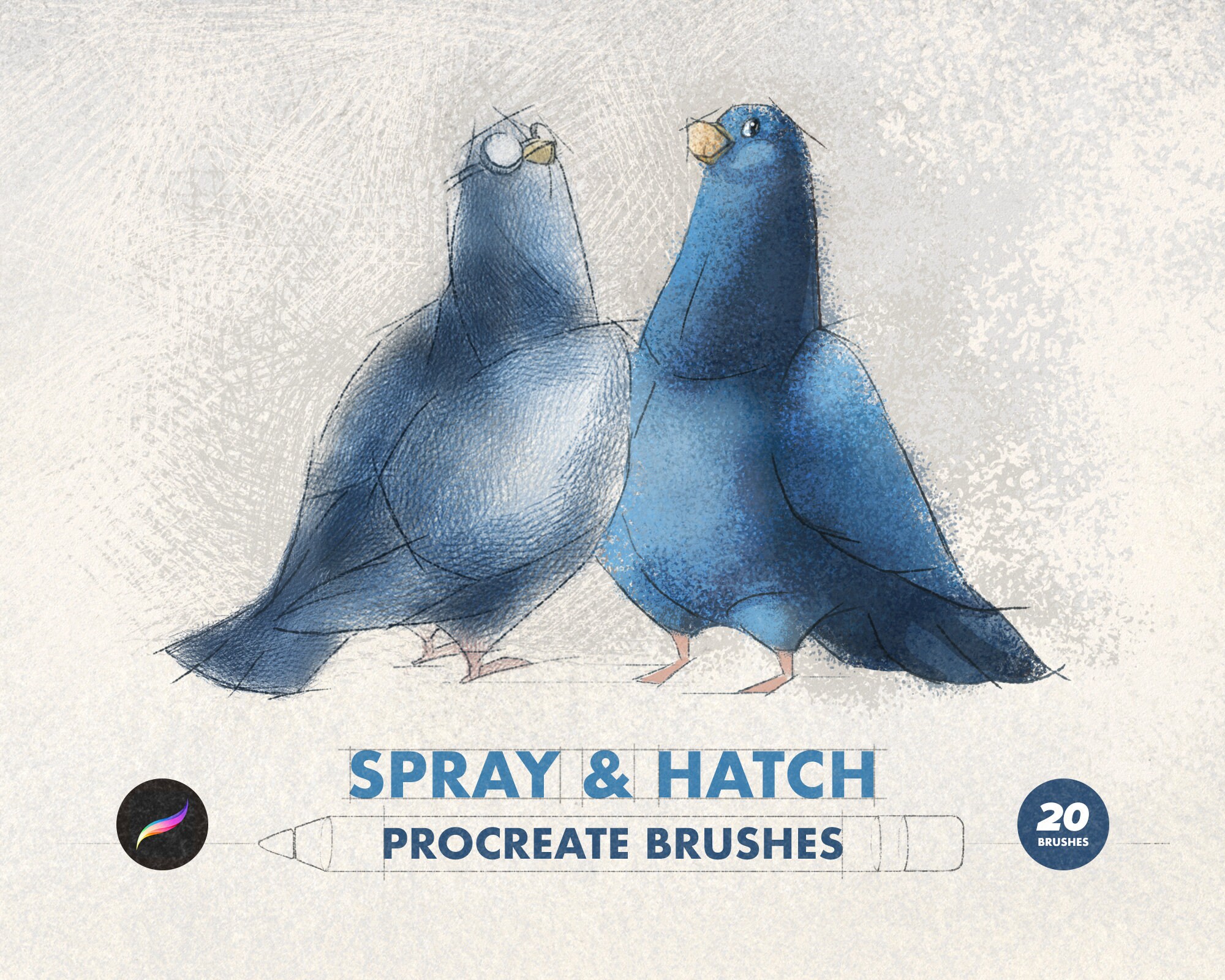 20 Procreate Brushes 10 Spray Paint Texture Brushes 10 Etsy