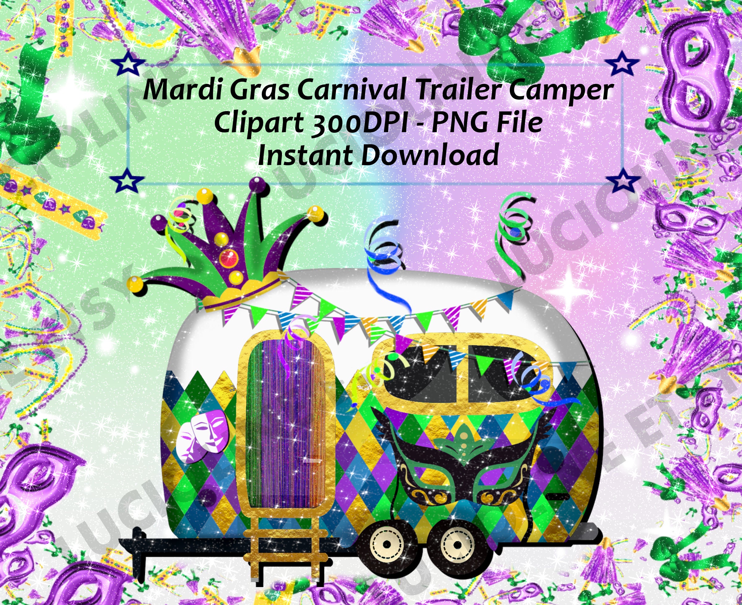 mardi gras trailer float