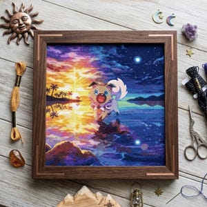 Rockruff Cross Stitch - Celestial Guardians TCG Pocket - Pokemon PDF Pattern Chart