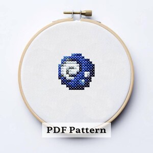 Pequeño fósil - Patrón de punto de cruz de Animal Crossing - Patrón en PDF