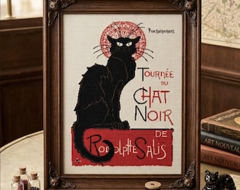 Tournee du Chat Noir - Fine Art Cross Stitch PDF Pattern Chart