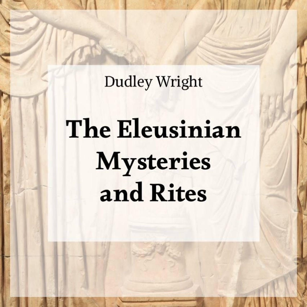 The Eleusinian Mysteries & Rites - E-book [digital Download] - Etsy