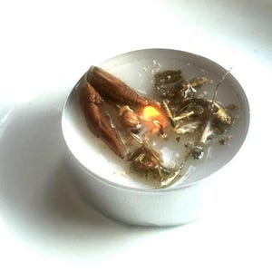Look Me Over Tea Light Mini Spell Vigil Candle Altar Service