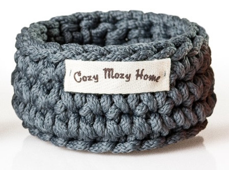 Aufbewahrungskorb Geflochten Grau