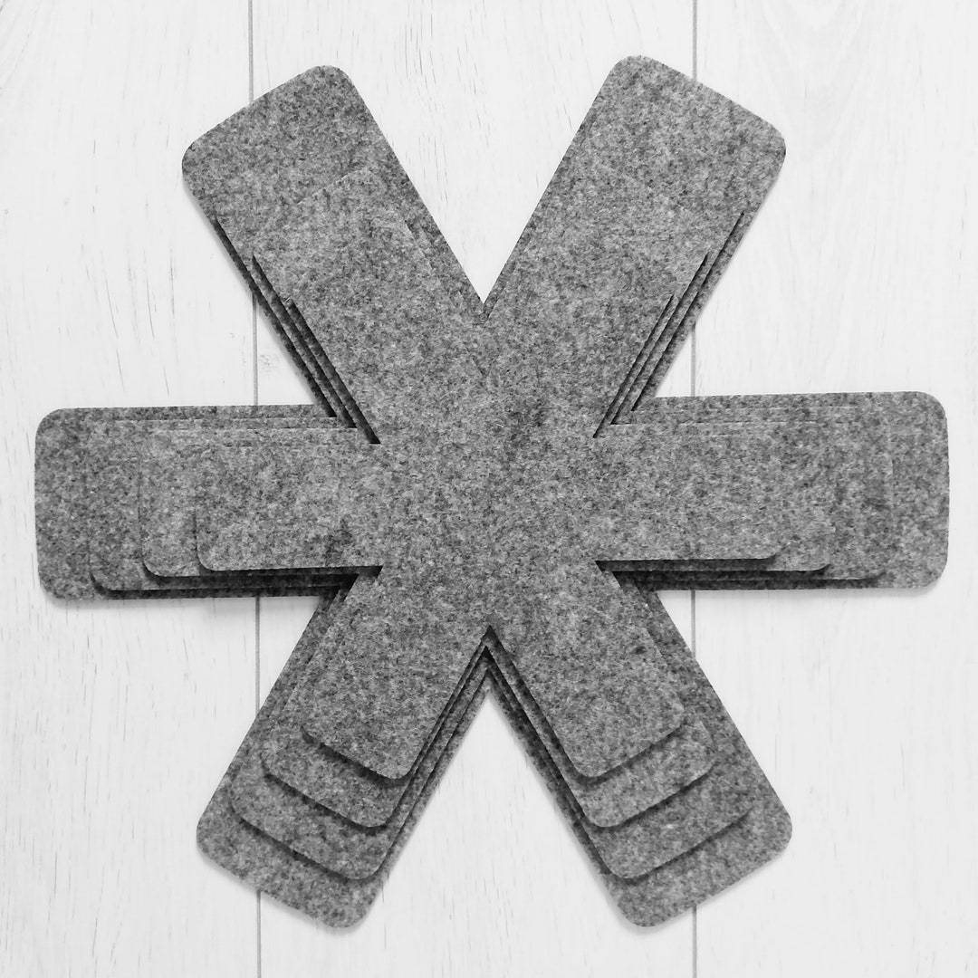 Pans and Pots Separator, Pans and Pots Protection Pads, Felt Gray