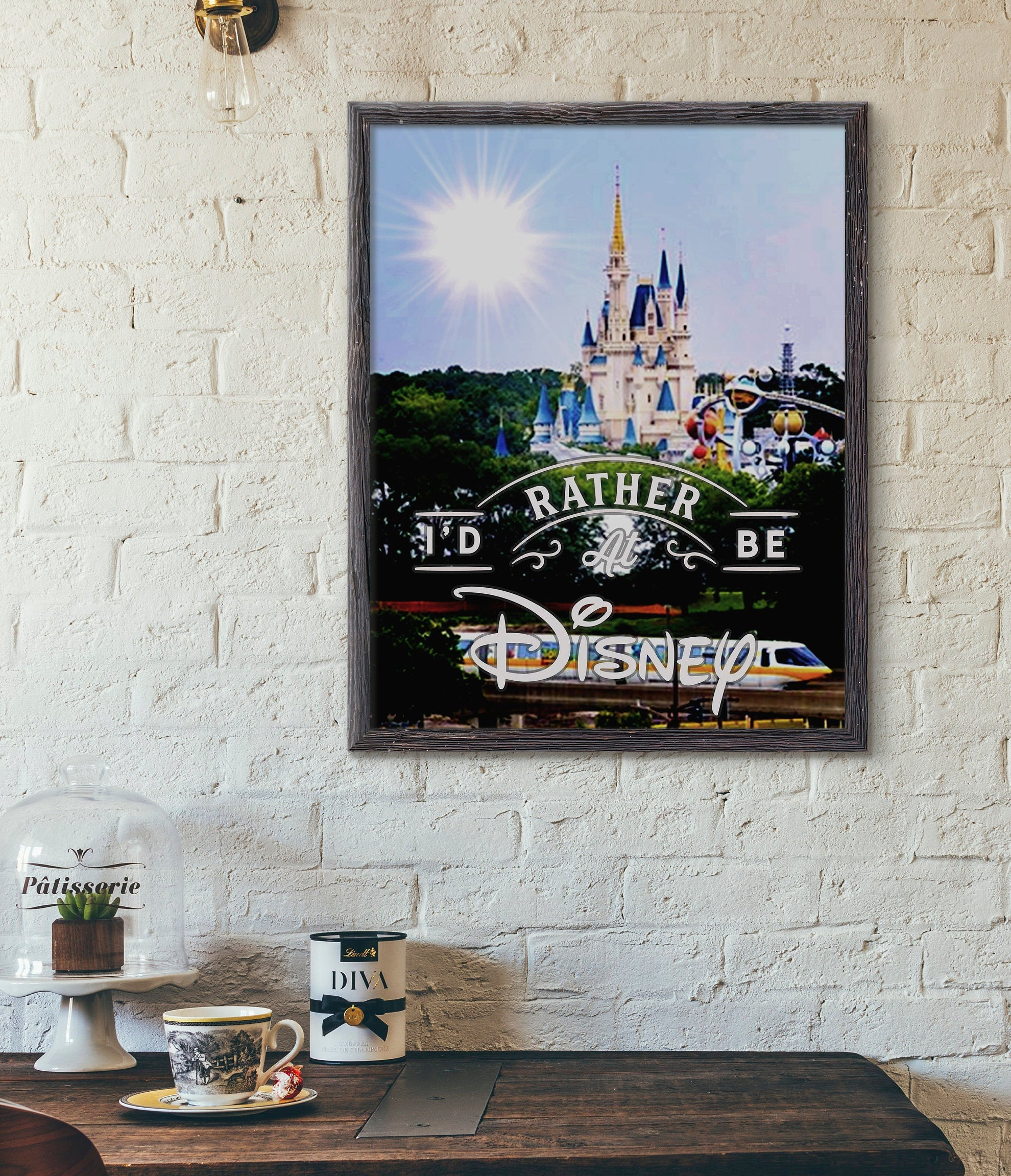 Disney World attraction Cinderella Castle Disney classic wall art Magic
