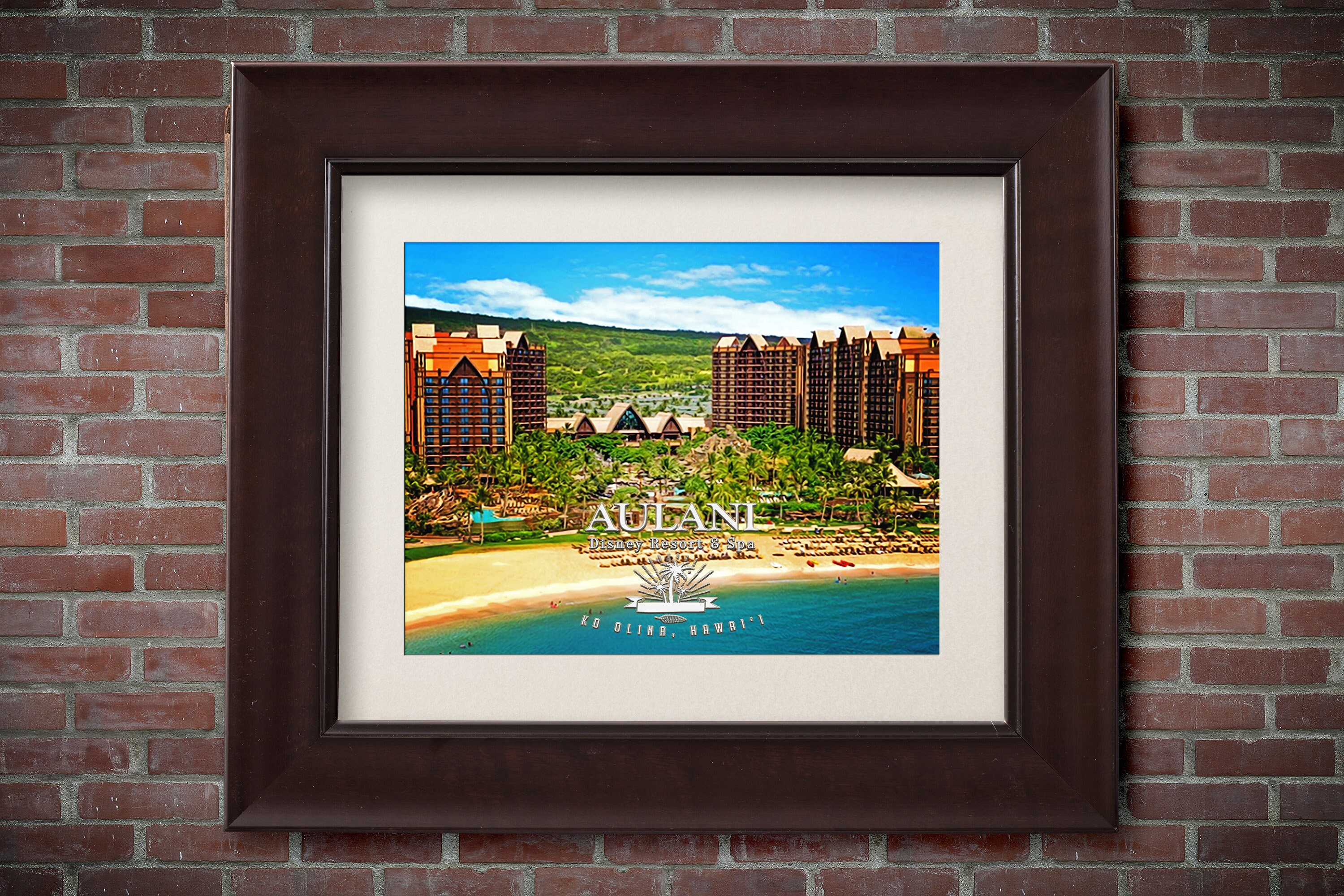 ディズニー アウラニ リゾート アートプリント、アウラニ ハワイ