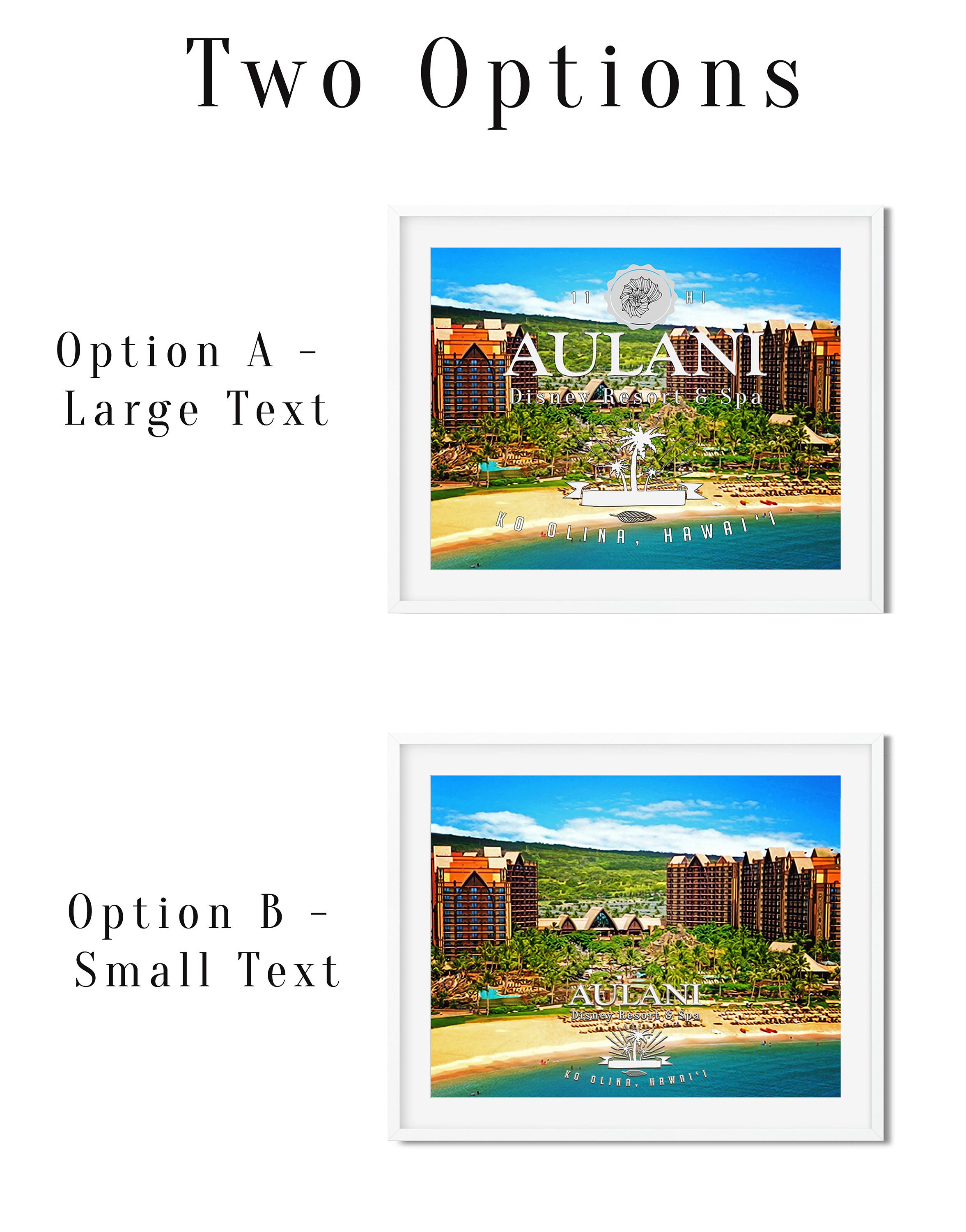 ディズニー アウラニ リゾート アートプリント、アウラニ ハワイ