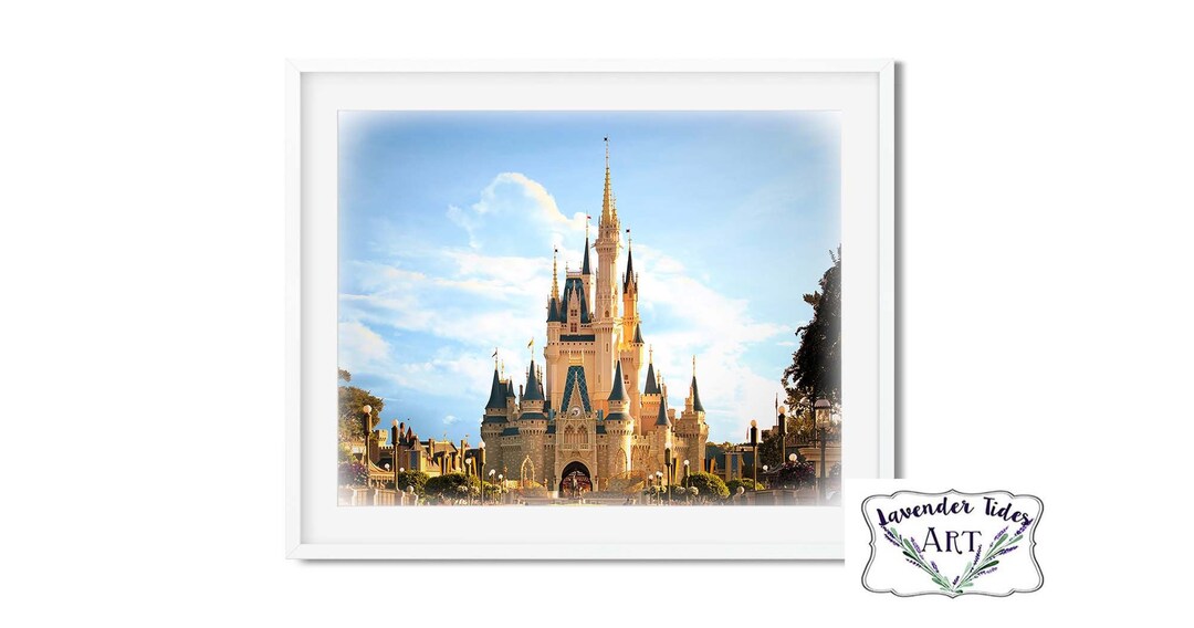 ウォルト ディズニー ワールド シンデレラ城アート、ソフト ホワイト