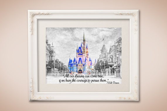 Castillo de Cenicienta y Walt Disney citan Todos - Etsy México Castillo de Cenicienta y Walt Disney citan Todos - Etsy México