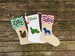 Christmas Stockings for Dogs Personalized with Name, Custom Burlap Cat Silhouette Stocking, Holiday Gift for Dog Lover, Xmas Present for Pet 