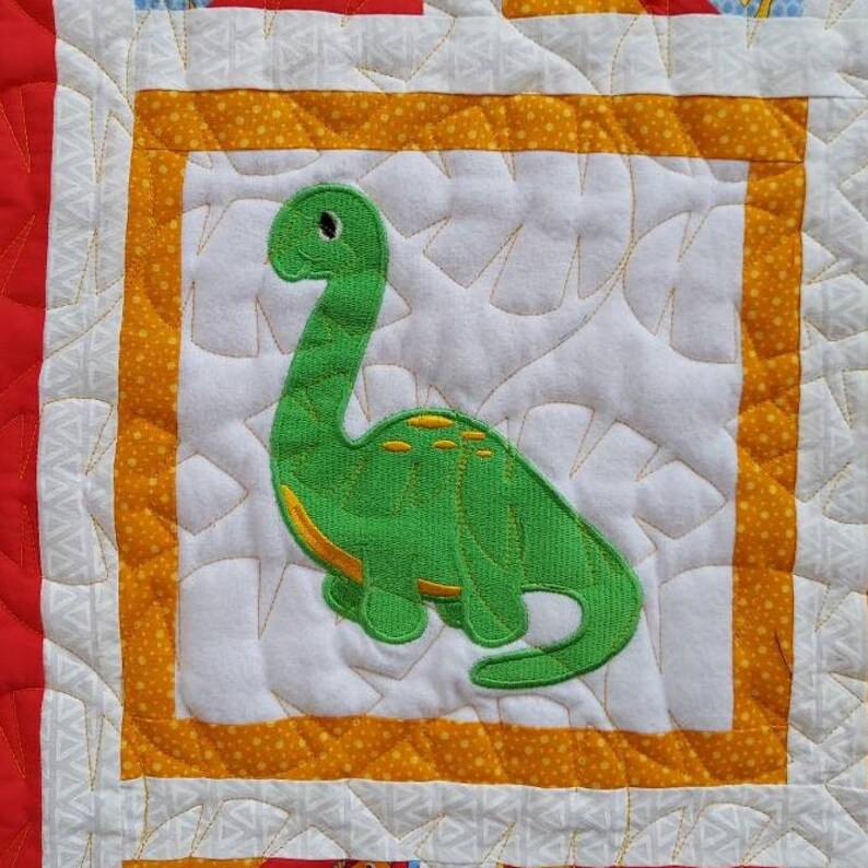 Dinosaur Quilt Baby Quilt Crib Quilt Boy Quilt Baby Boy Etsy