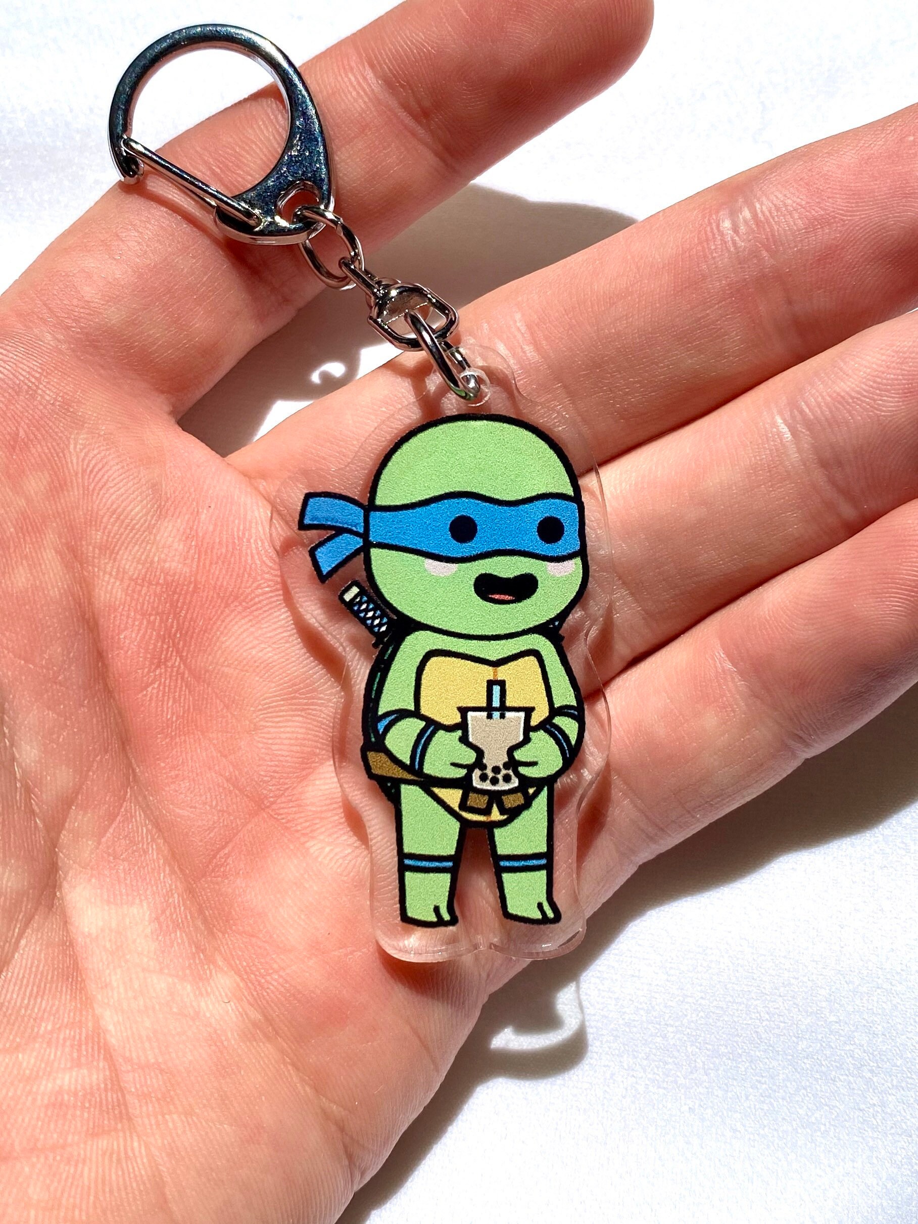 Teenage Mutant Ninja Turtles Keychain doublesided acrylic Etsy