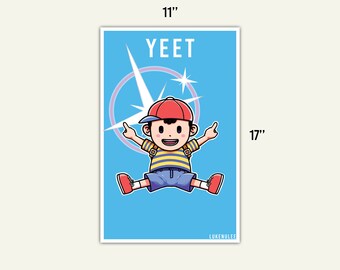 Ness Back-Throw (YEET) Print
