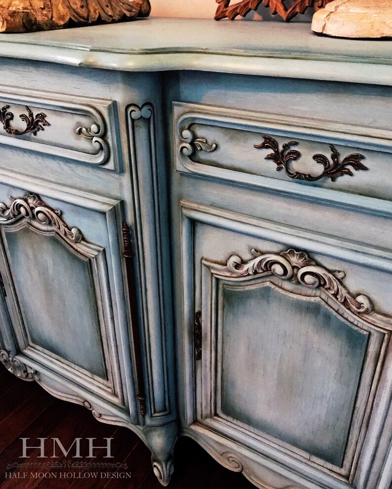 Sold French Country Buffet Farmhouse Credenza Shabby Chic Etsy