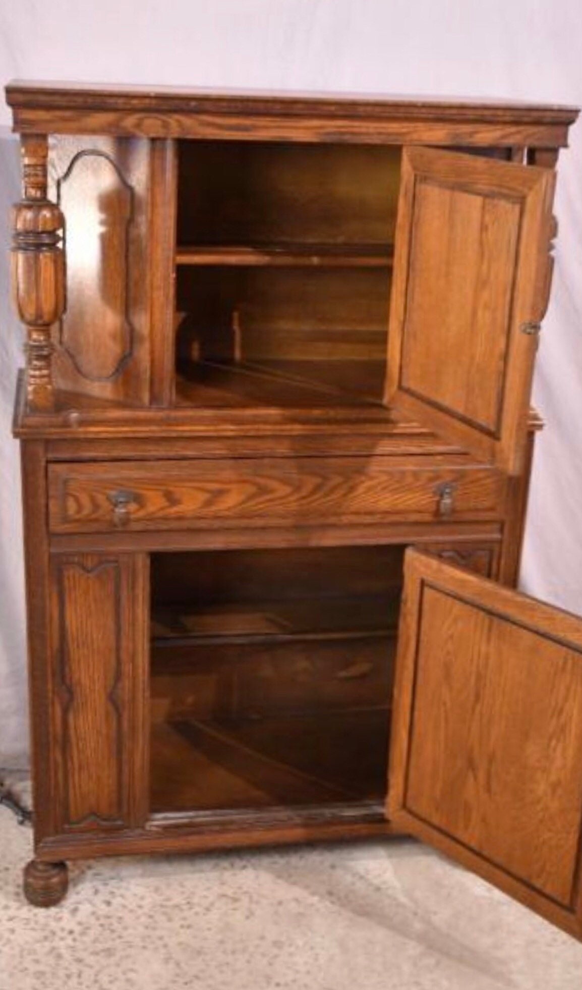 Gabinete de licores de la china de hutch tallado antiguo | Etsy