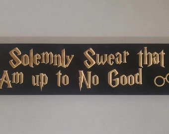 I solemnly swear that I am up to no good