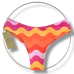 Retro Wave Cheeky Bikini Bottom