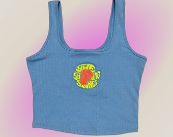 Large Rolling Stones Embroidered Tank