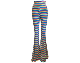 Rainbow Stripe Bell Bottoms