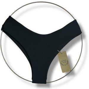 Black Cheeky Bikini Bottom