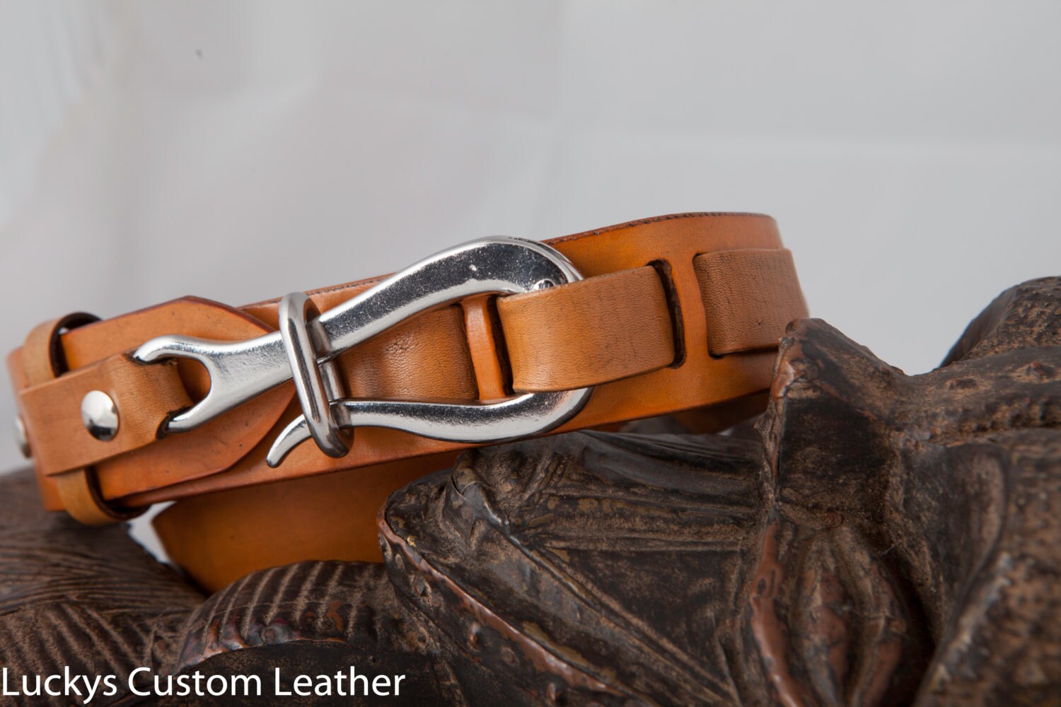 Leather belt Pelican hook belt Rugged belt Unique gift for him Etsy
