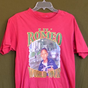 Vintage Rare Lil&#39; Romeo Official World Tour Shirt 2002 - Two-Sided - Medium