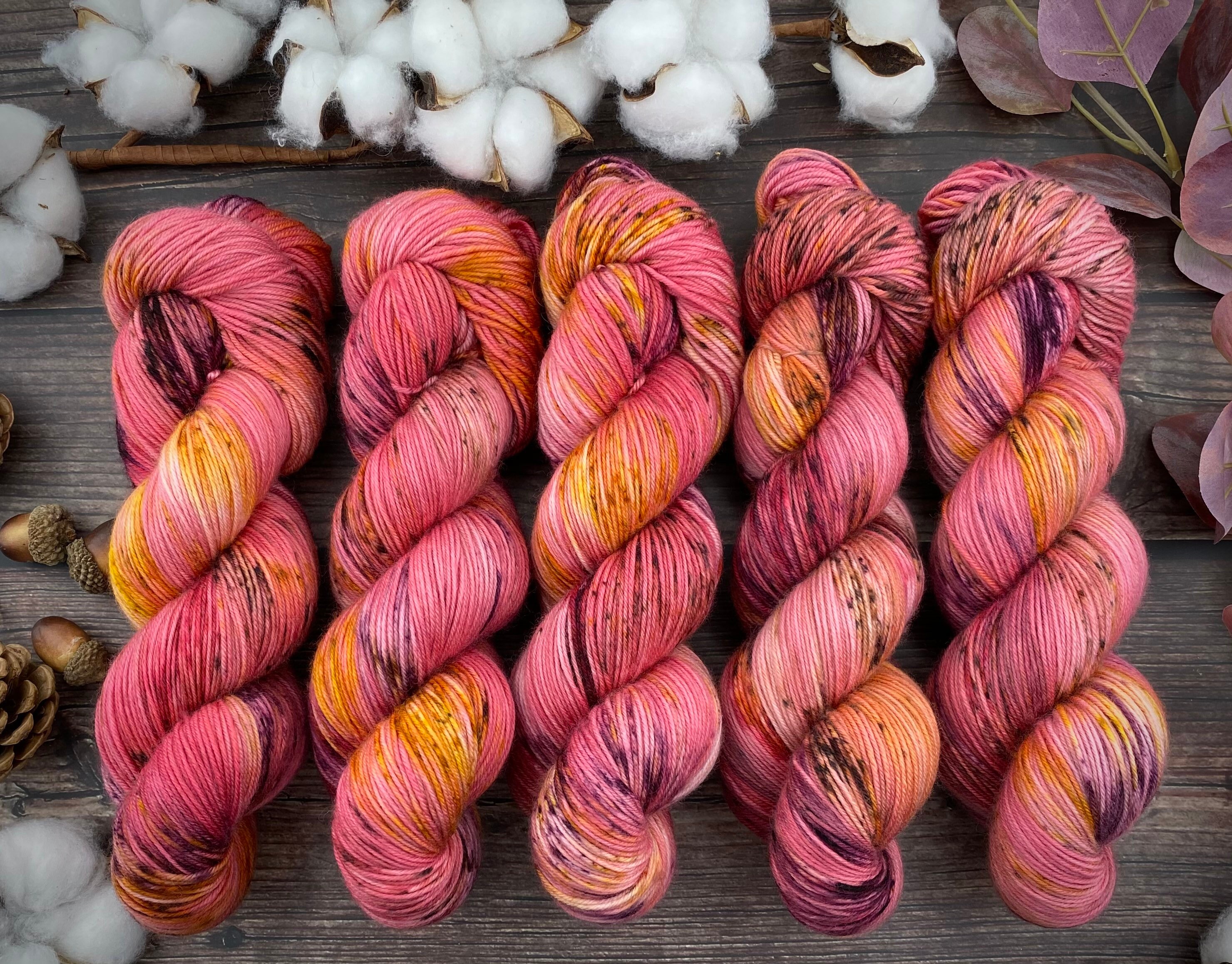 100 Merino SW Fingering Weight Honeycrisp Hand Dyed Yarn