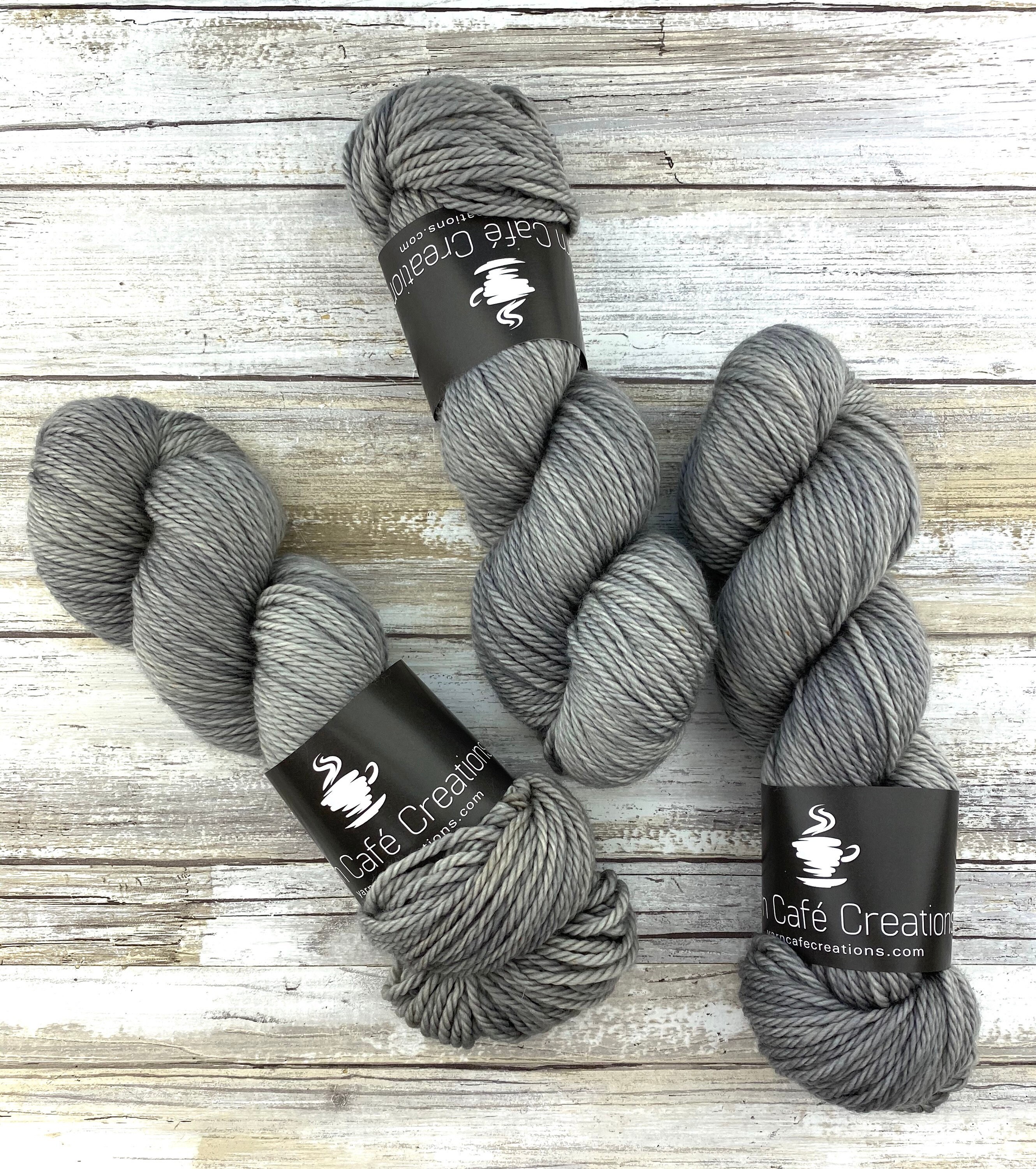 Worsted Weight Oatmeal Hand Dyed Yarn Superwash wool