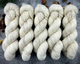 Biscotti DK Weight | 85% SW Merino Wool/15 Nylon | Eggnog | Hand Dyed Yarn