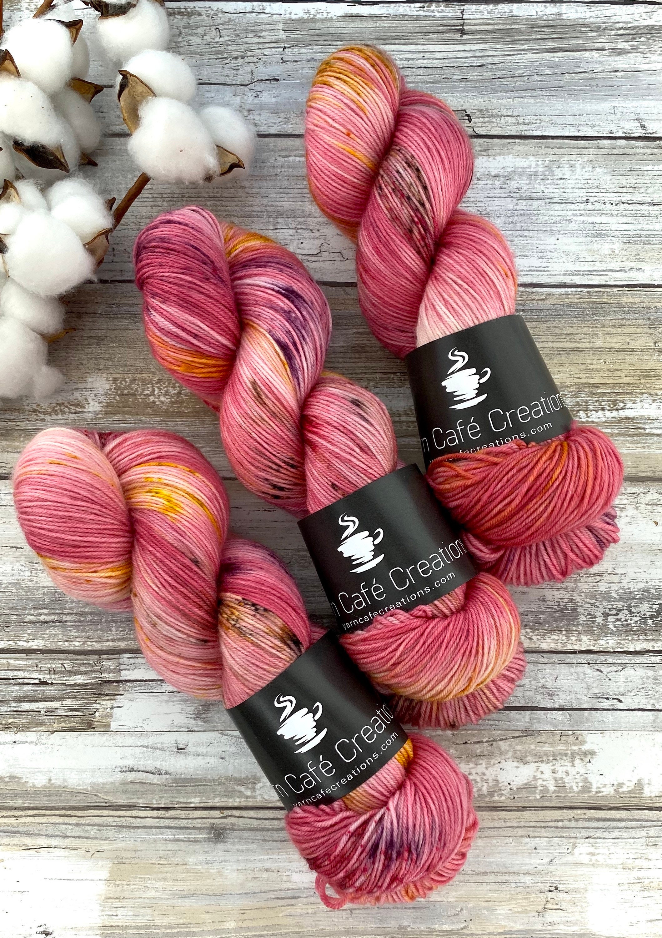 85/15 SW Merino/Wool Sock Weight Honeycrisp Hand Dyed Yarn