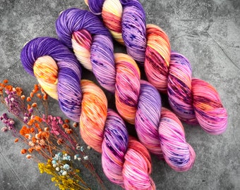 Worsted Weight | Sunny Starscout | Hand Dyed Yarn | Superwash wool