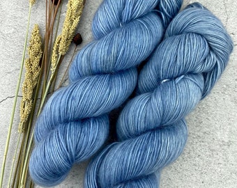 Merino/Mohair Blend SW Fingering Weight | Dew Kissed | Hand Dyed Yarn | Superwash wool