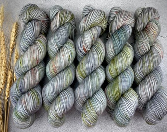 100% Merino SW Fingering Weight | Spring Moss | Hand Dyed Yarn | Superwash wool