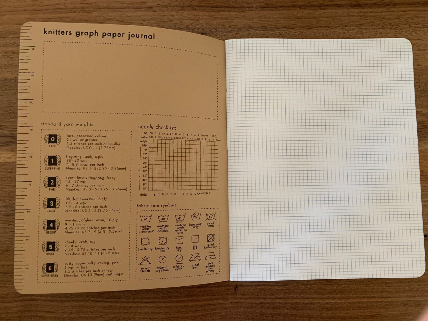 Knitters Graph Paper Journal
