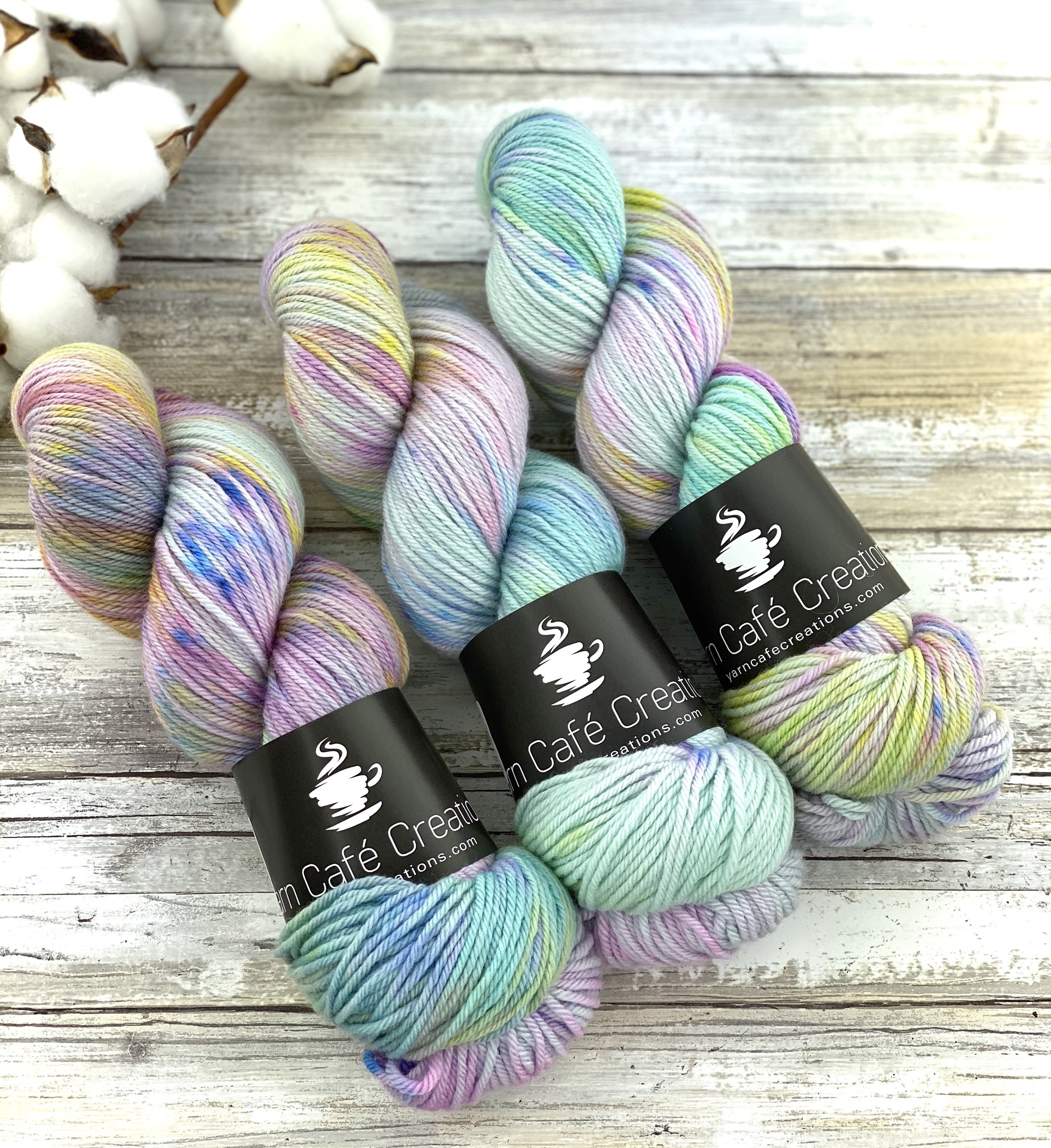 DK Weight Blueberry Muffin NonSuperwash Merino Wool HandDyed Yarn