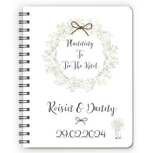 Wedding Journal, Bridal Planner, Bride to Be Gift, Engagement Gift, Wedding Planning Notebook, Wedding Notes, Bridal Journal, Personalised image 5