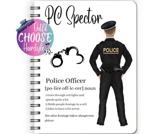 Police Gifts, Police Officer Gifts, Police Notebook, Police Officer Leaving Gift, Police Officer Graduation, Police Retirement Gift