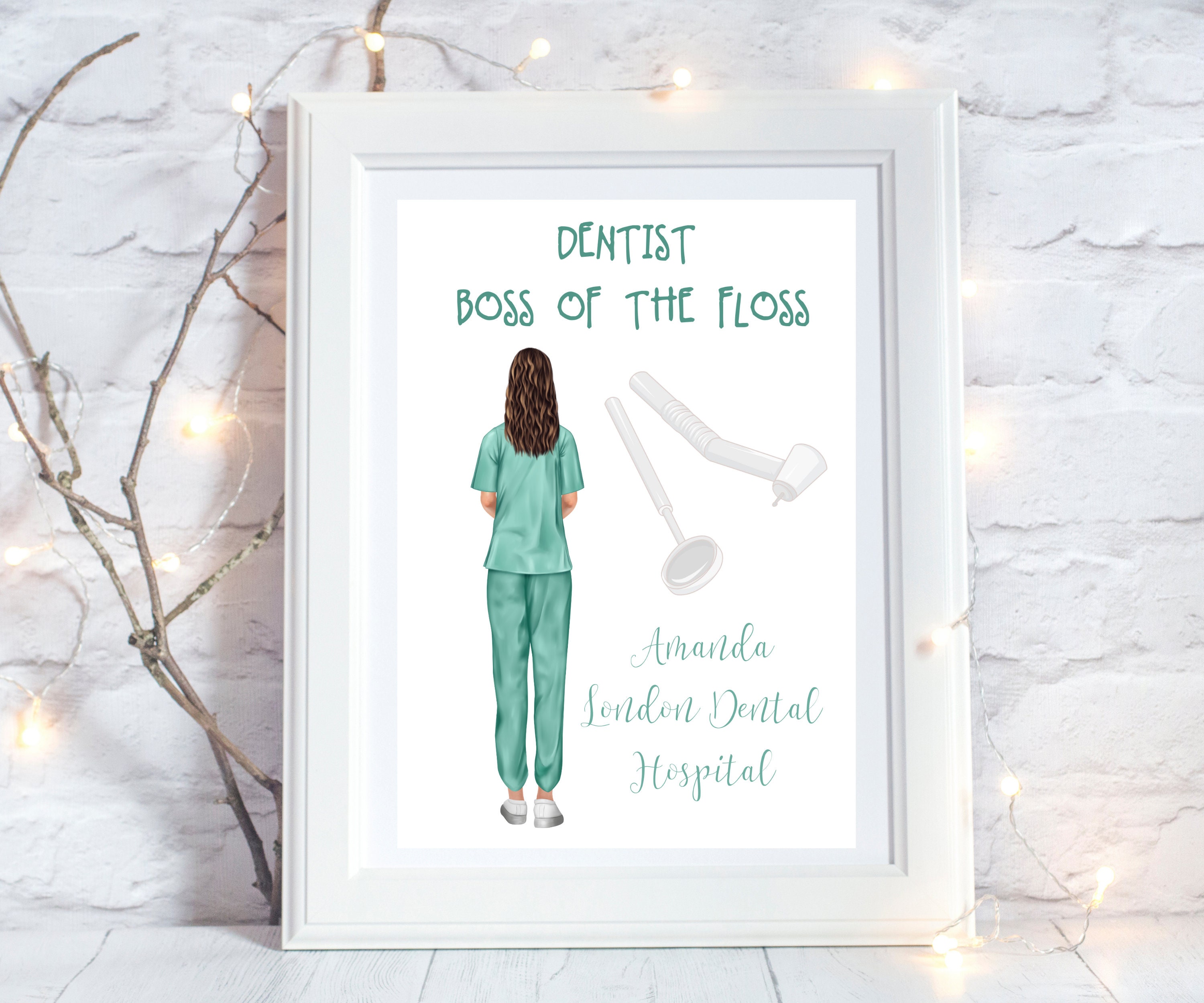 Personalised Dentist Gift for Women Dentist Personalised Etsy