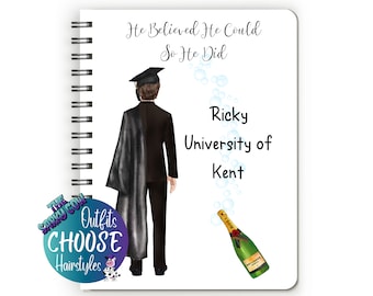 Personalised Graduation Gift for Him, Graduation Notebook Graduation, Son Graduation Gift, Grad Gift UK, Funny Graduation Gift for Him,