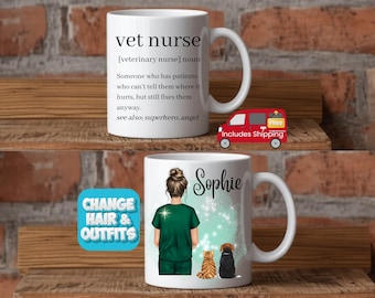 Vet nurse gift, vet nurse mug , veterinary nurse gift, vet nurse student vet nurse, graduation vet nurse, qualified vet nurse birthday